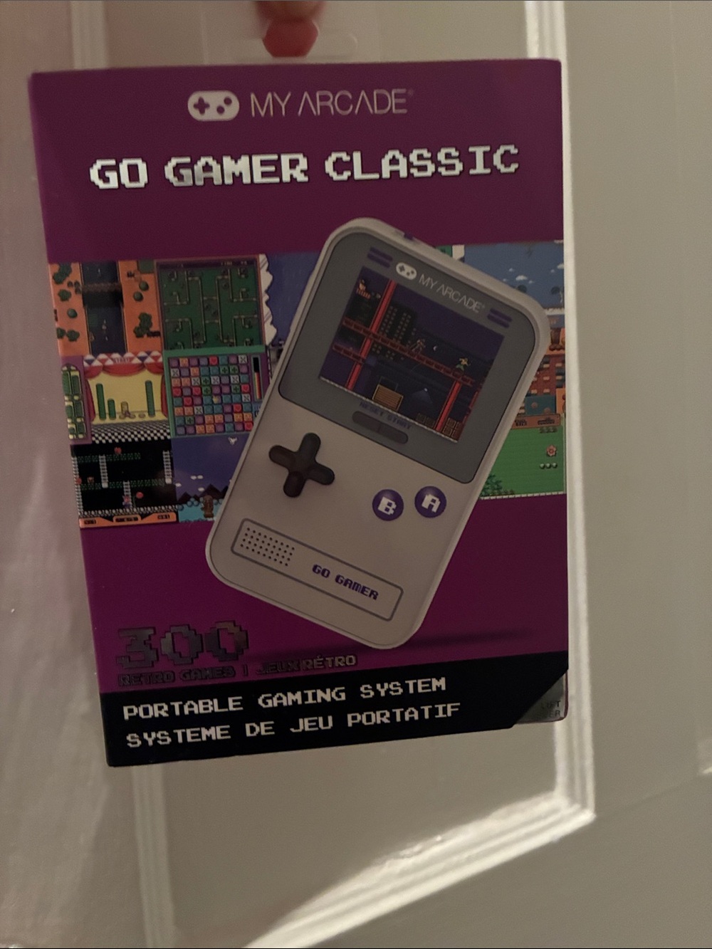 Arcade Go Gamer Classic Portable Gaming System - Purple & White